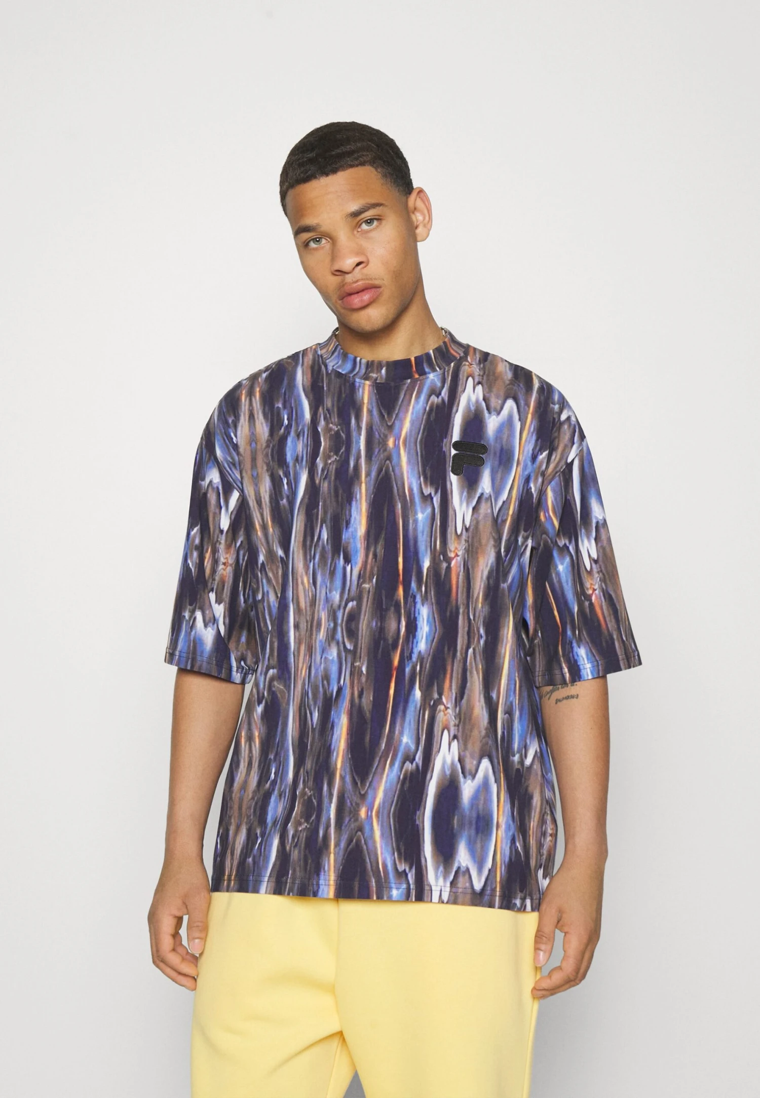 Fila Commercy Oversized Tee Unisex - T-Shirt Print - Blue Melting 1 Fila Commercy Oversized Tee Unisex - T-Shirt Print - Blue Melting