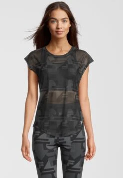 Fila Apparel Riesa - T-Shirt Print - Black Beauty React Aop