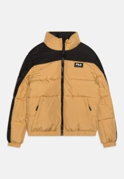Fila Thalwenden Teens Blocked Puff Unisex - Winterjas - Iced Coffee/Black
