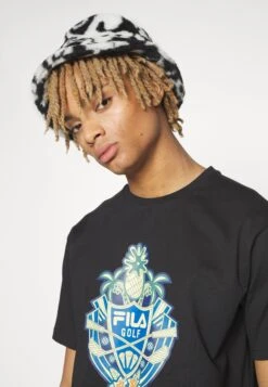 Fila Twistetal Graphic Tee - T-Shirt Print - Black -Fila Verkoopwinkel f104a028aea84b86b15b771ca010d51b