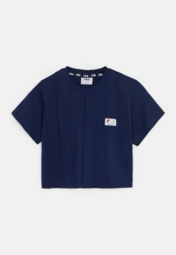 Fila Apparel Taucha Cropped Tee With Pintucks - T-Shirt Print - Medieval Blue -Fila Verkoopwinkel f31230e788dd42269e4ed436cfbc33b4