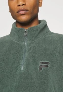 Fila Craon Zip Unisex - Fleece Trui - Dark Green -Fila Verkoopwinkel f5ac174969d14ae689889862ee3b563d
