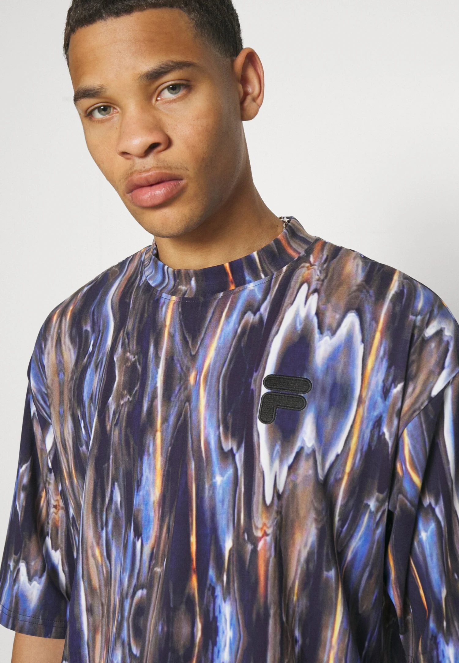 Fila Commercy Oversized Tee Unisex - T-Shirt Print - Blue Melting 5 Fila Commercy Oversized Tee Unisex - T-Shirt Print - Blue Melting - Afbeelding 5