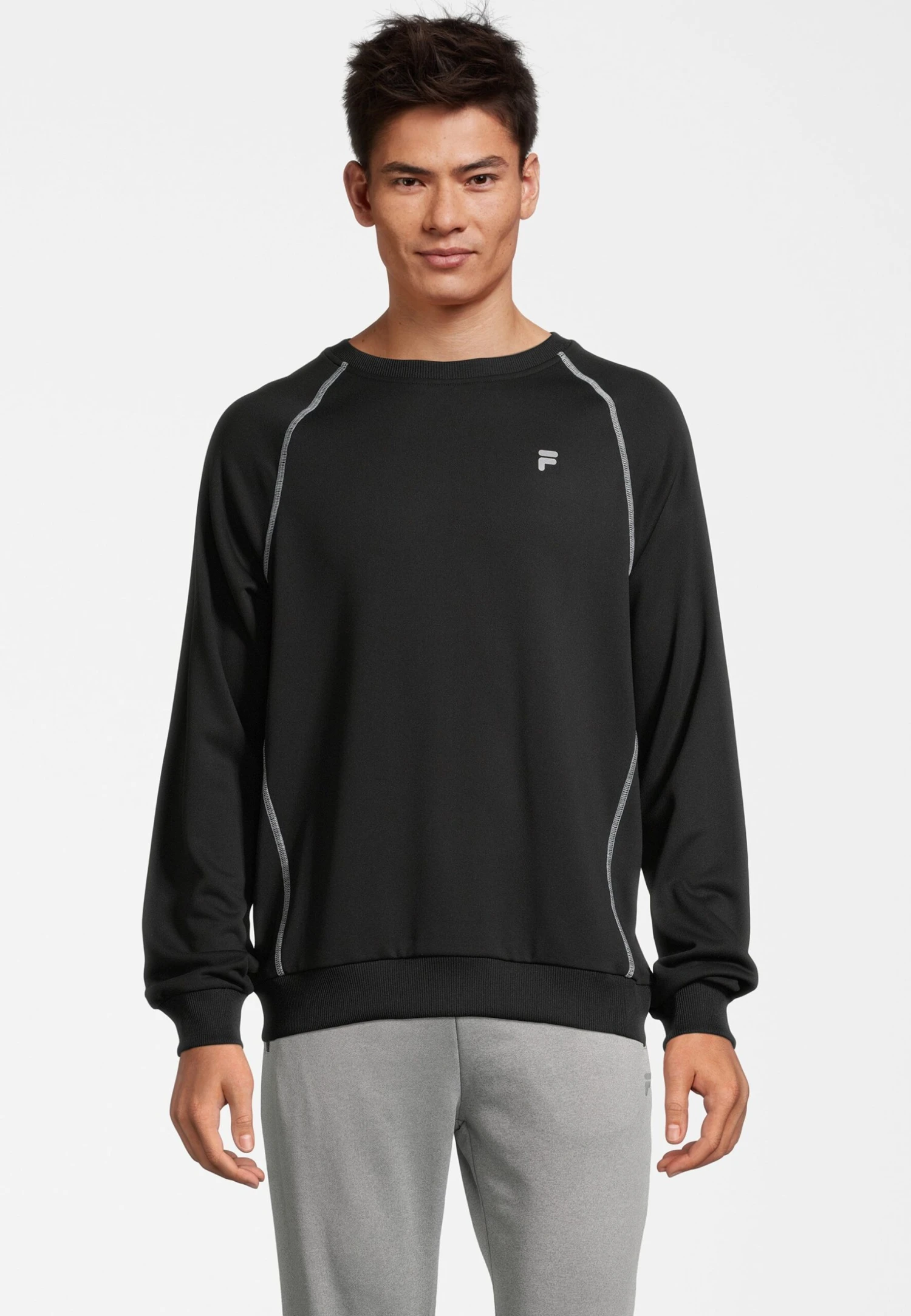 Fila Landin Raglan Crew - Sweater - Black 1 Fila Landin Raglan Crew - Sweater - Black